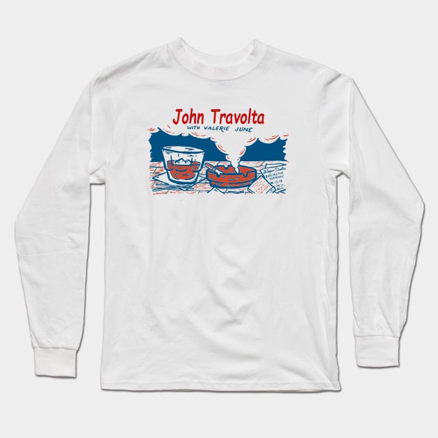 John Travolta Vintage Long Sleeve T-Shirt by Animal Paper Art